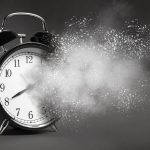 a clock dissolving