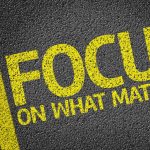 the word focus painted on pavement