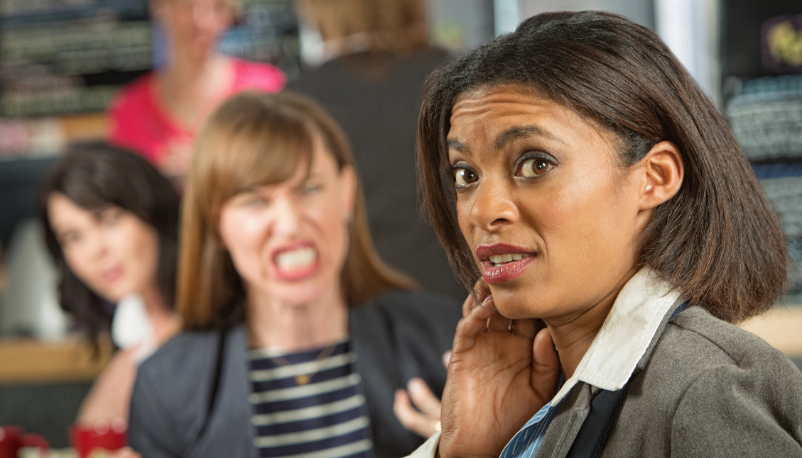an angry coworker having a fit