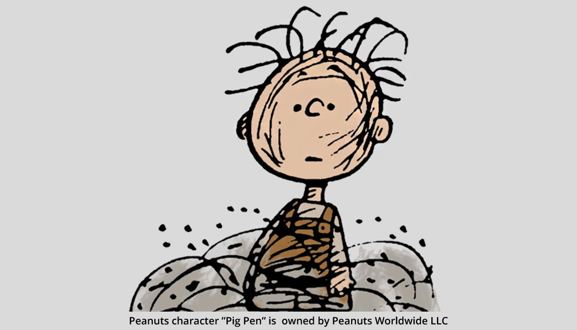 Peanuts character Pig Pen